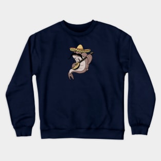 Catfish in sombrero Crewneck Sweatshirt